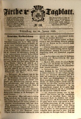 Fürther Tagblatt Dienstag 18. Januar 1848