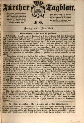 Fürther Tagblatt Freitag 2. Juni 1848
