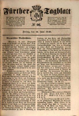 Fürther Tagblatt Freitag 16. Juni 1848