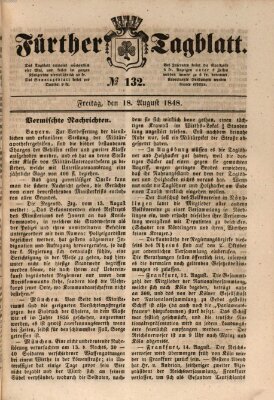 Fürther Tagblatt Freitag 18. August 1848