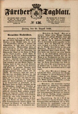 Fürther Tagblatt Freitag 25. August 1848