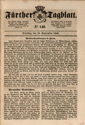Fürther Tagblatt Dienstag 12. September 1848