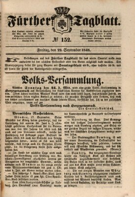 Fürther Tagblatt Freitag 22. September 1848