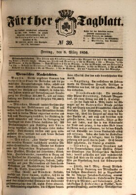 Fürther Tagblatt Freitag 8. März 1850