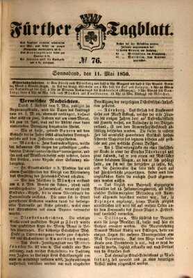 Fürther Tagblatt Samstag 11. Mai 1850