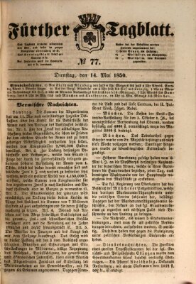 Fürther Tagblatt Dienstag 14. Mai 1850