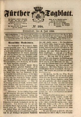 Fürther Tagblatt Samstag 6. Juli 1850