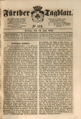 Fürther Tagblatt Freitag 12. Juli 1850