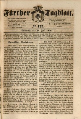 Fürther Tagblatt Mittwoch 31. Juli 1850