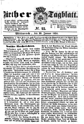 Fürther Tagblatt Mittwoch 29. Januar 1851