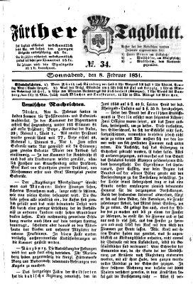 Fürther Tagblatt Samstag 8. Februar 1851