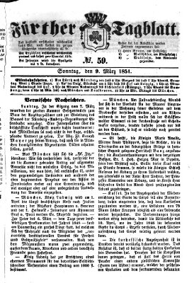 Fürther Tagblatt Sonntag 9. März 1851