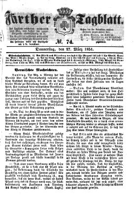 Fürther Tagblatt Montag 17. März 1851