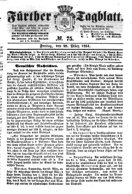 Fürther Tagblatt Freitag 28. März 1851