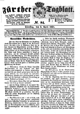 Fürther Tagblatt Dienstag 8. April 1851