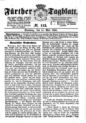 Fürther Tagblatt Sonntag 11. Mai 1851