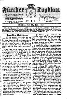 Fürther Tagblatt Dienstag 13. Mai 1851