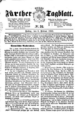 Fürther Tagblatt Freitag 6. Februar 1852