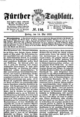 Fürther Tagblatt Freitag 14. Mai 1852