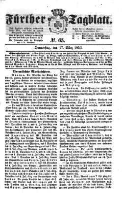 Fürther Tagblatt Donnerstag 17. März 1853