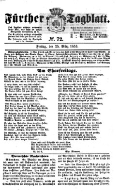 Fürther Tagblatt Freitag 25. März 1853