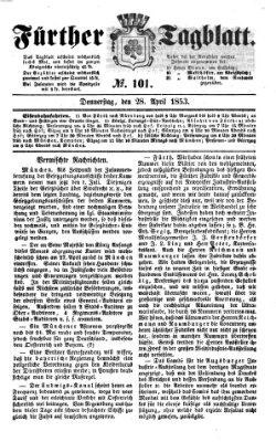 Fürther Tagblatt Donnerstag 28. April 1853