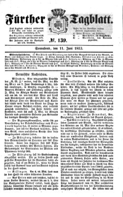 Fürther Tagblatt Samstag 11. Juni 1853