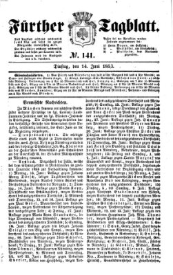 Fürther Tagblatt Dienstag 14. Juni 1853