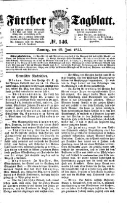 Fürther Tagblatt Sonntag 19. Juni 1853