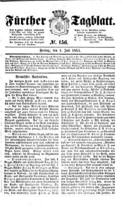 Fürther Tagblatt Freitag 1. Juli 1853