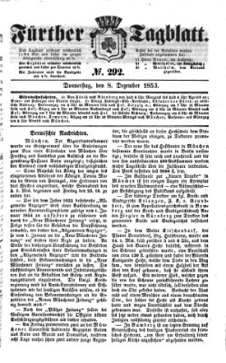 Fürther Tagblatt Donnerstag 8. Dezember 1853