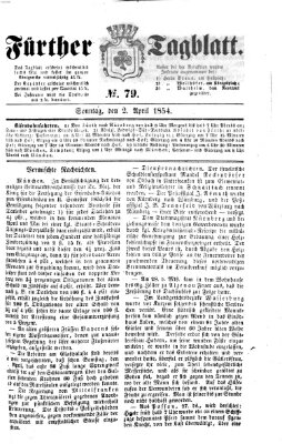 Fürther Tagblatt Sonntag 2. April 1854