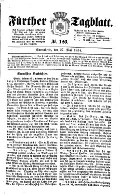 Fürther Tagblatt Samstag 27. Mai 1854