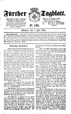Fürther Tagblatt Mittwoch 7. Juni 1854