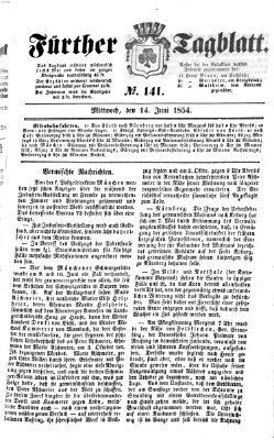Fürther Tagblatt Mittwoch 14. Juni 1854