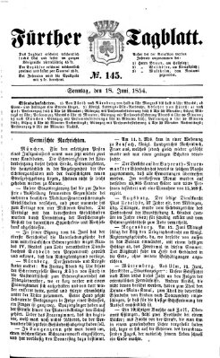 Fürther Tagblatt Sonntag 18. Juni 1854