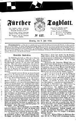 Fürther Tagblatt Sonntag 2. Juli 1854