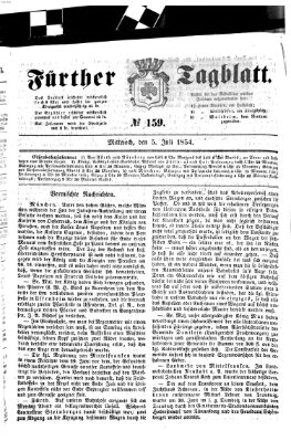 Fürther Tagblatt Mittwoch 5. Juli 1854
