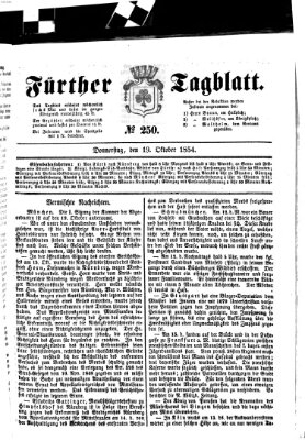 Fürther Tagblatt Donnerstag 19. Oktober 1854