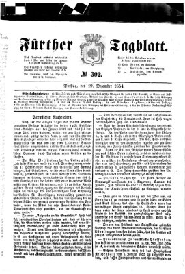 Fürther Tagblatt Dienstag 19. Dezember 1854