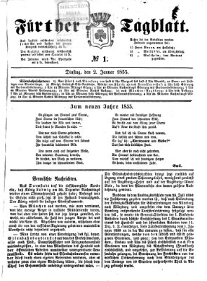 Fürther Tagblatt Dienstag 2. Januar 1855