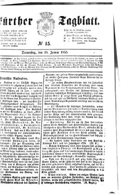 Fürther Tagblatt Donnerstag 18. Januar 1855