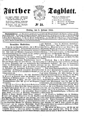Fürther Tagblatt Dienstag 6. Februar 1855
