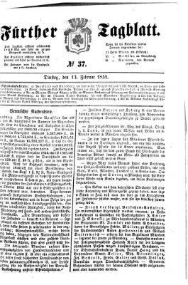 Fürther Tagblatt Dienstag 13. Februar 1855