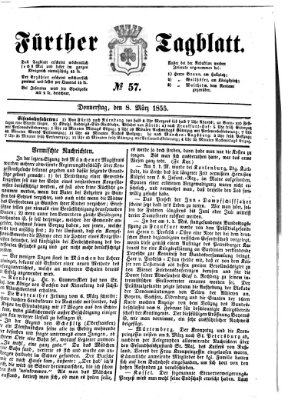 Fürther Tagblatt Donnerstag 8. März 1855