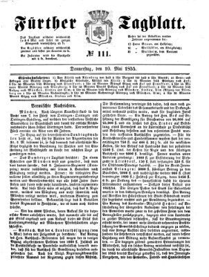 Fürther Tagblatt Donnerstag 10. Mai 1855