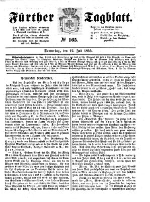 Fürther Tagblatt Donnerstag 12. Juli 1855