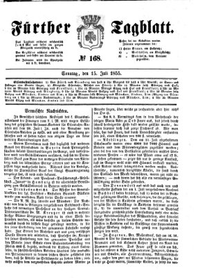 Fürther Tagblatt Sonntag 15. Juli 1855