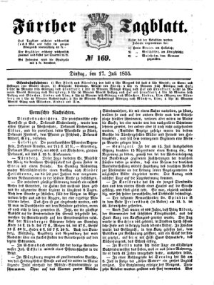 Fürther Tagblatt Dienstag 17. Juli 1855