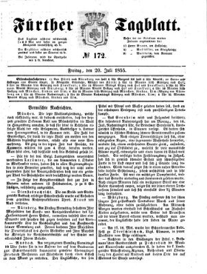 Fürther Tagblatt Freitag 20. Juli 1855